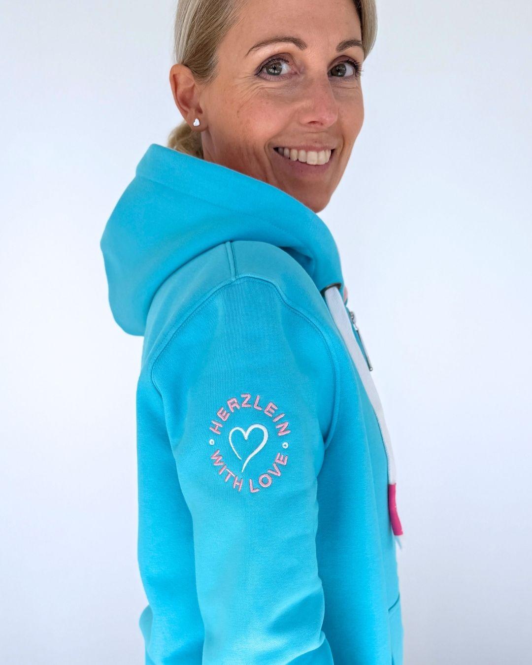 Herzlein_Sweatjacke_Freude_Liebe_Glck_in_Himmelblau