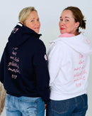 Herzlein® Sweatjacke "Glücklich" in Navy