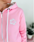 Herzlein® Sweatjacke "Happy Life" in Rosa