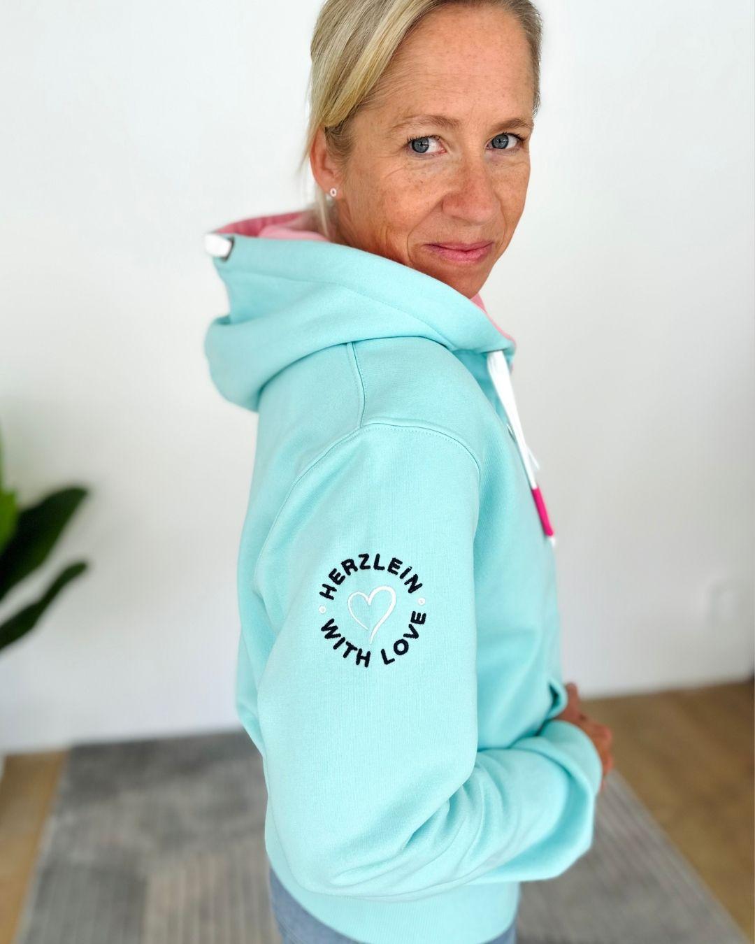 Herzlein® Sweatjacke "Herzchen" in Mint
