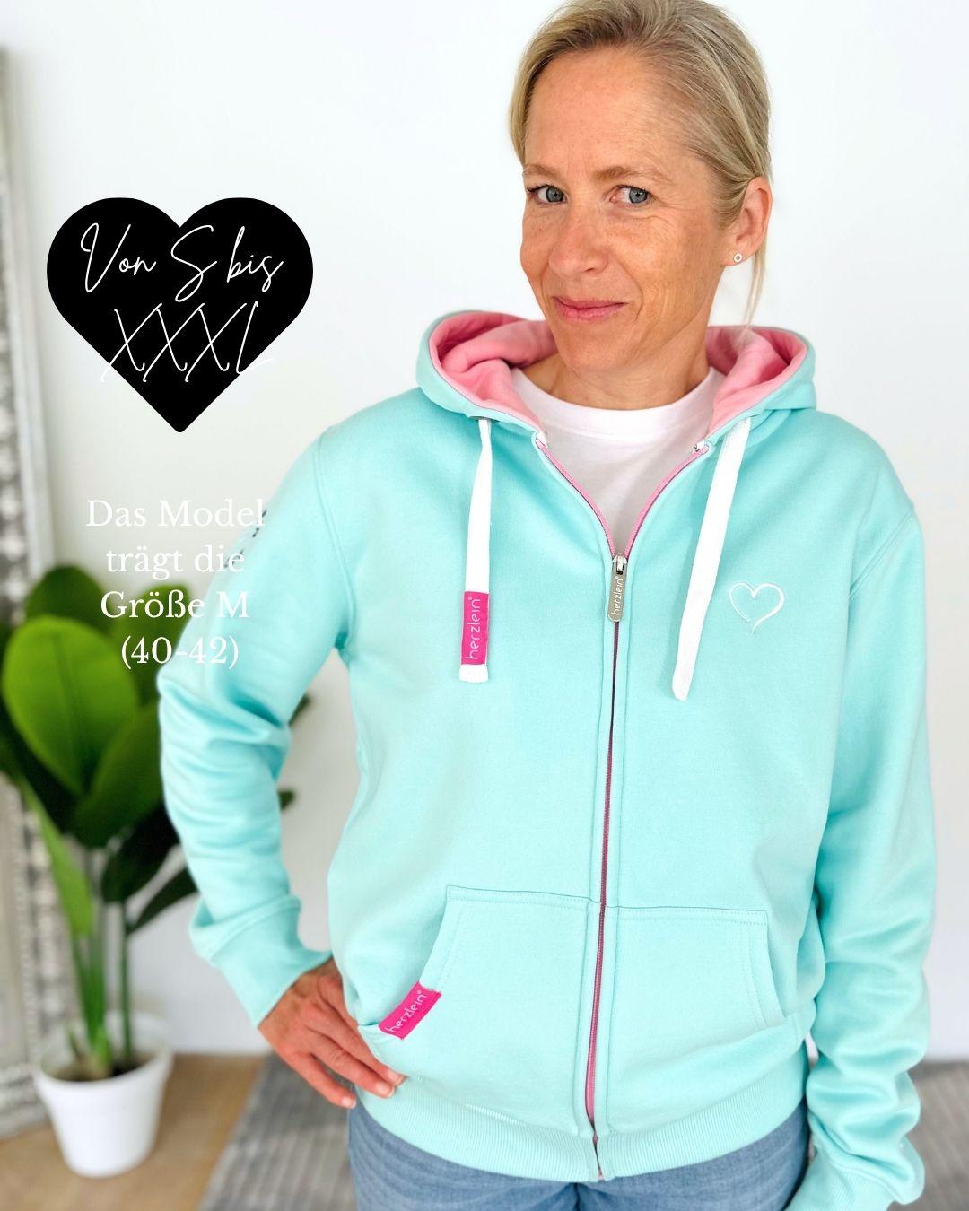 Herzlein® Sweatjacke "Herzchen" in Mint