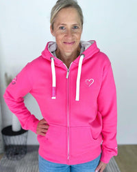 Herzlein® Sweatjacke "Herzchen" in Pink