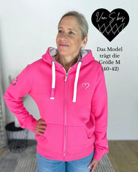 Herzlein® Sweatjacke "Herzchen" in Pink