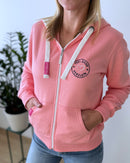 Herzlein® Sweatjacke "Hello Sunshine" in Coral