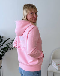Herzlein® Sweatjacke "Hello Sunshine" in Rosa