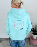 Herzlein® Sweatjacke "Strand Meer Sonne" in Mint