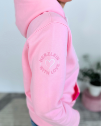 Herzlein® Sweatjacke "Strand Meer Sonne" in Rosa