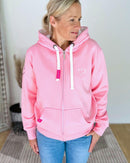 Herzlein® Sweatjacke "Strand Meer Sonne" in Rosa
