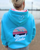 Herzlein® Sweatjacke "Strandliebe" in Himmelblau