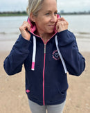 Herzlein® Sweatjacke "Strandliebe" in Navy Blau