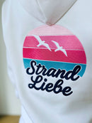 Herzlein® Sweatjacke "Strandliebe" in Weiß
