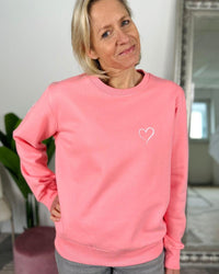 Herzlein® Sweatshirt "Herzchen" in Coral