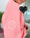 Herzlein® Sweatshirt "Herzchen" in Coral