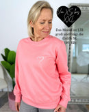 Herzlein® Sweatshirt "Herzchen" in Coral