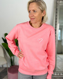 Herzlein® Sweatshirt "Herzchen" in Coral