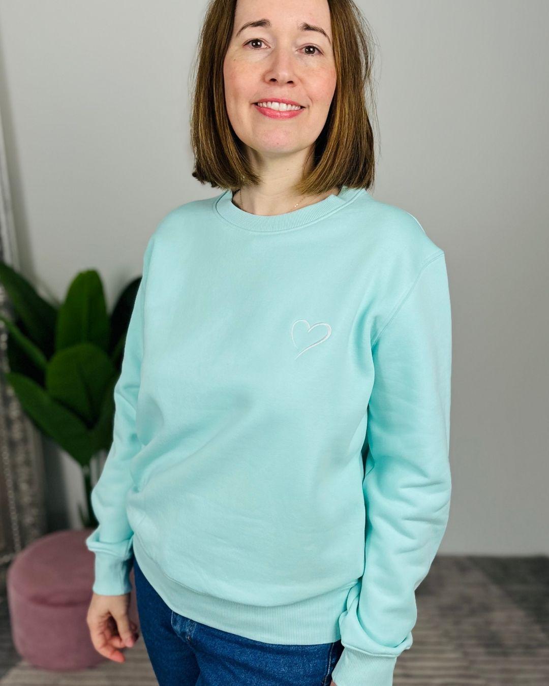 Herzlein® Sweatshirt "Herzchen" in Mint