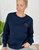 Herzlein® Sweatshirt "Herzchen" in Navy