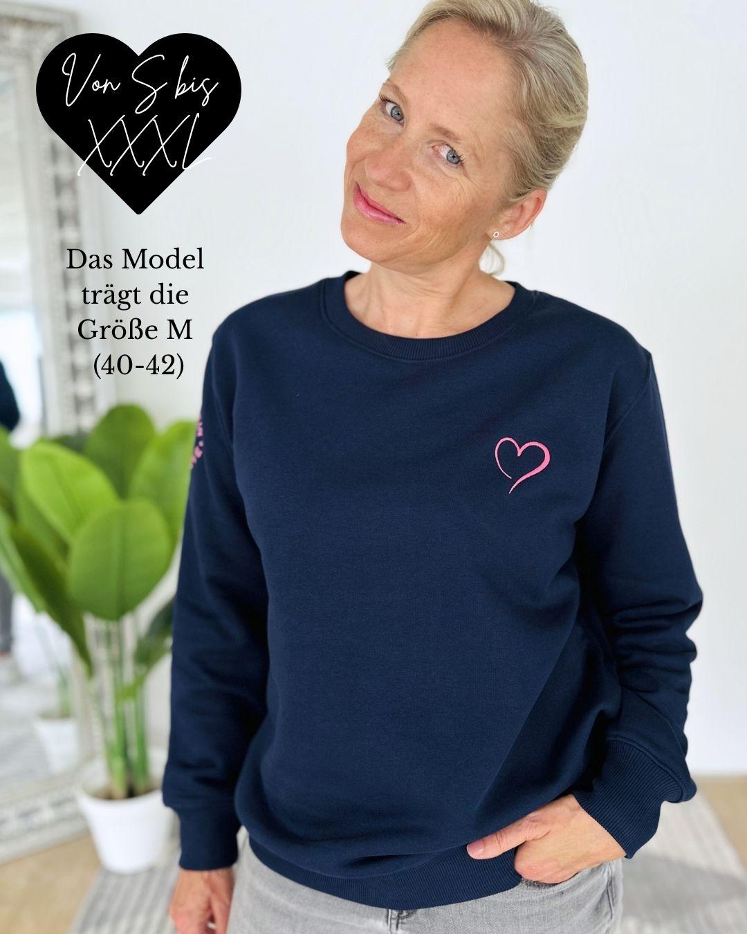Herzlein® Sweatshirt "Herzchen" in Navy