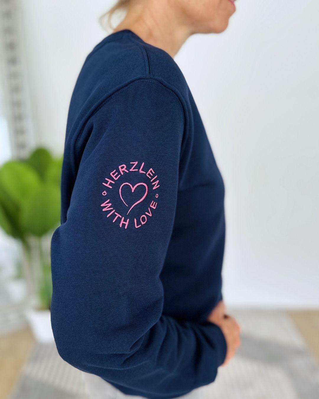 Herzlein® Sweatshirt "Herzchen" in Navy