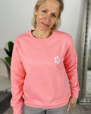 Herzlein® Sweatshirt "Hibiskus" in Coral