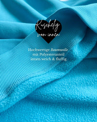 Herzlein® Sweatshirt "Hibiskus" in Himmelblau