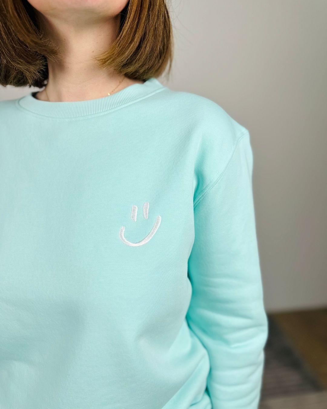 Herzlein® Sweatshirt "`Smiley" Mint