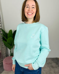 Herzlein® Sweatshirt "`Smiley" Mint