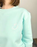 Herzlein® Sweatshirt "`Smiley" Mint