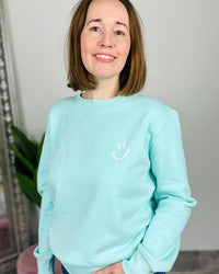 Herzlein® Sweatshirt "`Smiley" Mint