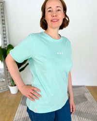 Herzlein® T-Shirt "3 Herzchen-Stick" in Mint