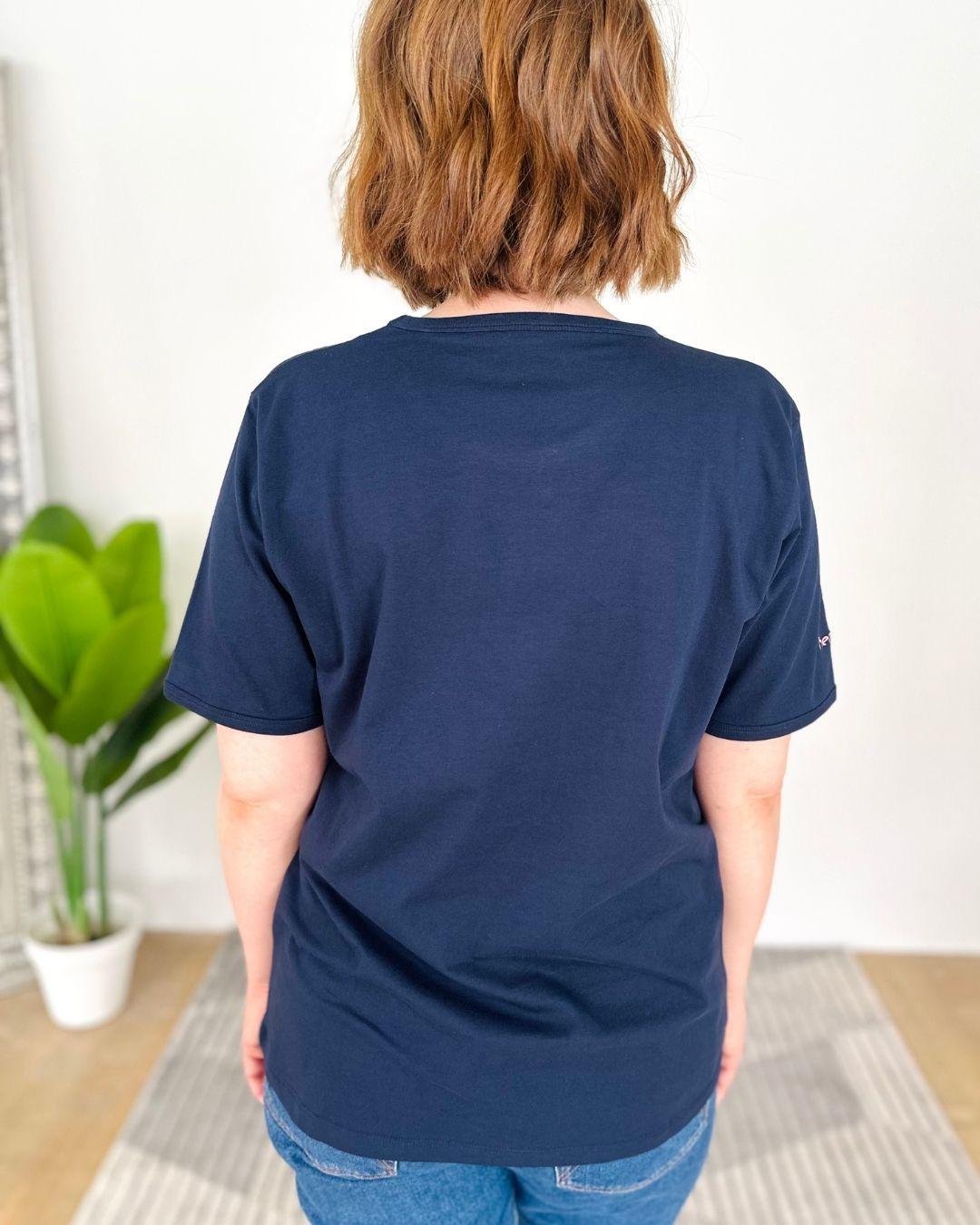 Herzlein® T-Shirt "3 Herzchen-Stick" in Navy