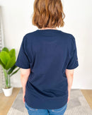 Herzlein® T-Shirt "3 Herzchen-Stick" in Navy