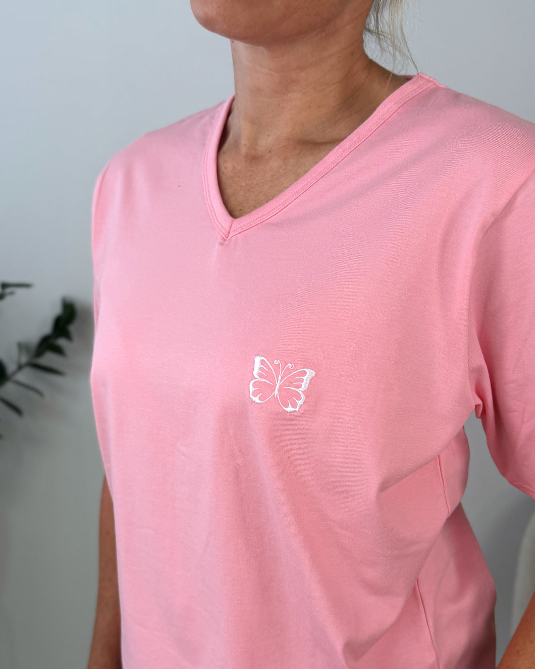 Herzlein® T-Shirt "Butterfly" in Coral