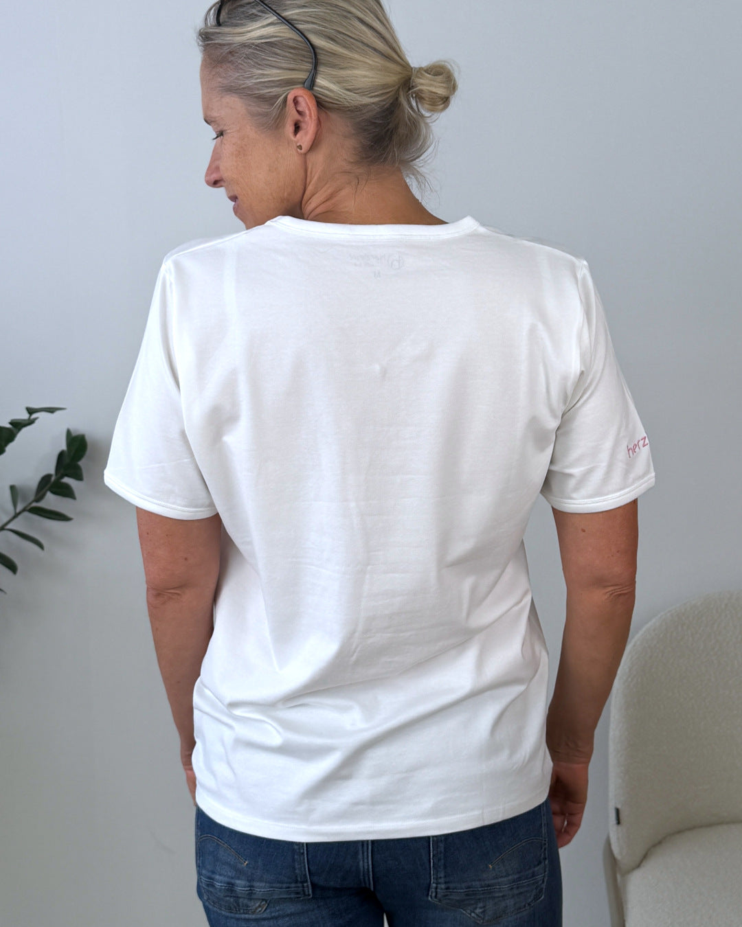 Herzlein® T-Shirt "Butterfly" in Weiß