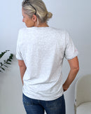 Herzlein® T-Shirt "Butterfly" in Grau meliert