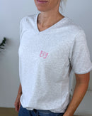 Herzlein® T-Shirt "Butterfly" in Grau meliert