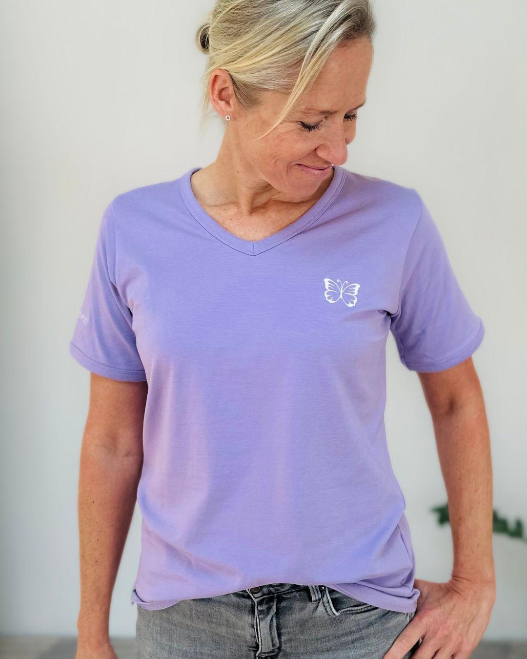 Herzlein® T-Shirt "Butterfly" in Lavendel