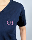 Herzlein® T-Shirt "Butterfly" in Navy
