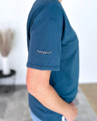  Herzlein® T-Shirt "Drei Herzen" in Petrol