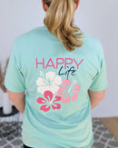 Herzlein® T-Shirt "Happy Life" in Mint