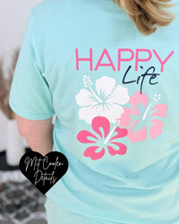 Herzlein® T-Shirt "Happy Life" in Mint