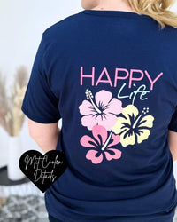 Herzlein® T-Shirt "Happy Life" in Navy