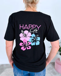 Herzlein_T-Shirt_Happy_Life_in_Schwarz