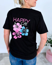 Herzlein_T-Shirt_Happy_Life_in_Schwarz
