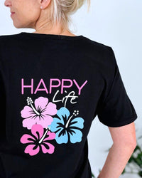 Herzlein_T-Shirt_Happy_Life_in_Schwarz