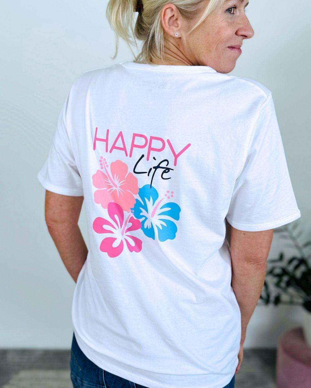 Herzlein_T-Shirt_Happy_Life_in_Weiss