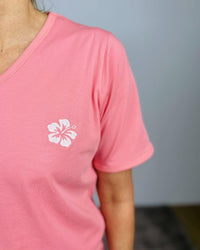 Herzlein® T-Shirt "Hibiskus" in Coral