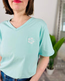 Herzlein® T-Shirt "Hibiskus" in Mint