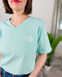 Herzlein® T-Shirt "Hibiskus" in Mint