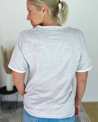 Herzlein® T-Shirt "Rainbow" in Grau meliert